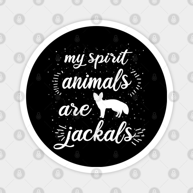 My spirit animal jackal vintage Africa design Magnet by FindYourFavouriteDesign